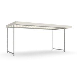 D 582 Fahrradüberdachung, Grundeinheit, einseitig, Breite: 4750 mm