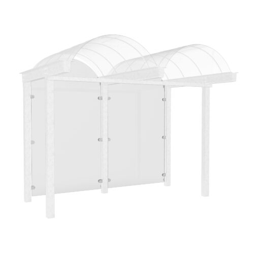 D 589 Wartehalle, Rückwand mit Bogen