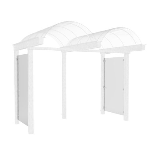 D 589 Wartehalle, Seitenwand (Dachtiefen 2,00 m / 2,25 m)