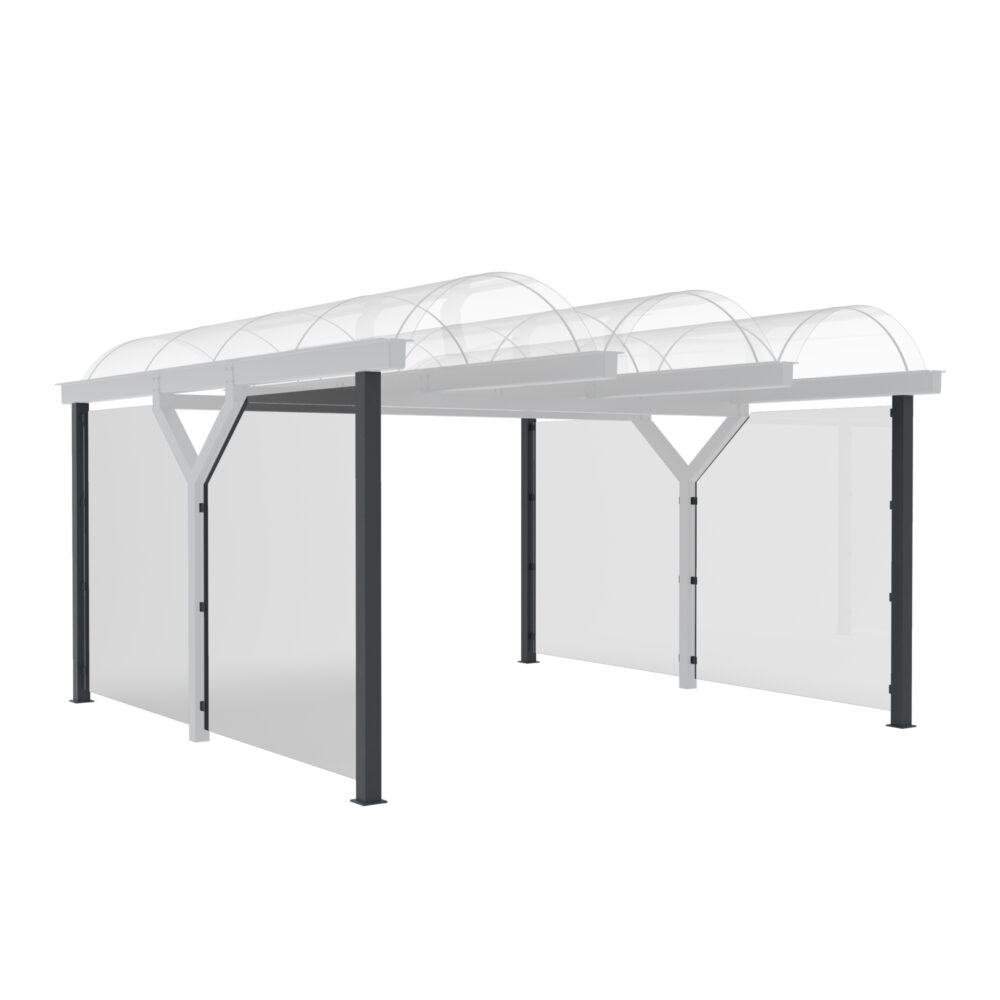 Seitenwand für D 590 Wartehalle und Fahrradüberdachung D 590 Wartehalle, doppelseitig Produktbild Seitenwand für D 590 Wartehalle und Fahrradüberdachung