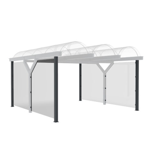 Seitenwand für D 590 Wartehalle und Fahrradüberdachung