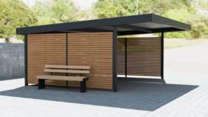 D 583 Carport Seitenwände aus Holz