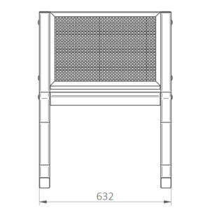 Parkbank EASY Einsitzer aus Stahl