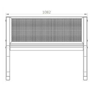 Parkbank EASY Zweisitzer aus Stahl Parkbank EASY Zweisitzer aus Stahl