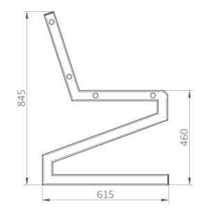 Parkbank EASY Zweisitzer aus Stahl Parkbank EASY Zweisitzer aus Stahl
