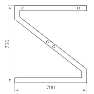 Tisch EASY aus Stahl Tisch EASY aus Stahl