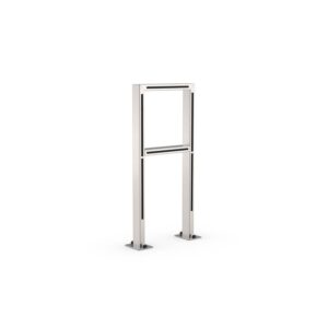 Fahrradanlehnbügel 9200 Anlehnbügel und Absperrbügel Produktbild Fahrradanlehnbügel 9331 E mit Knierohr, mit integrierten Silikonschläuchen