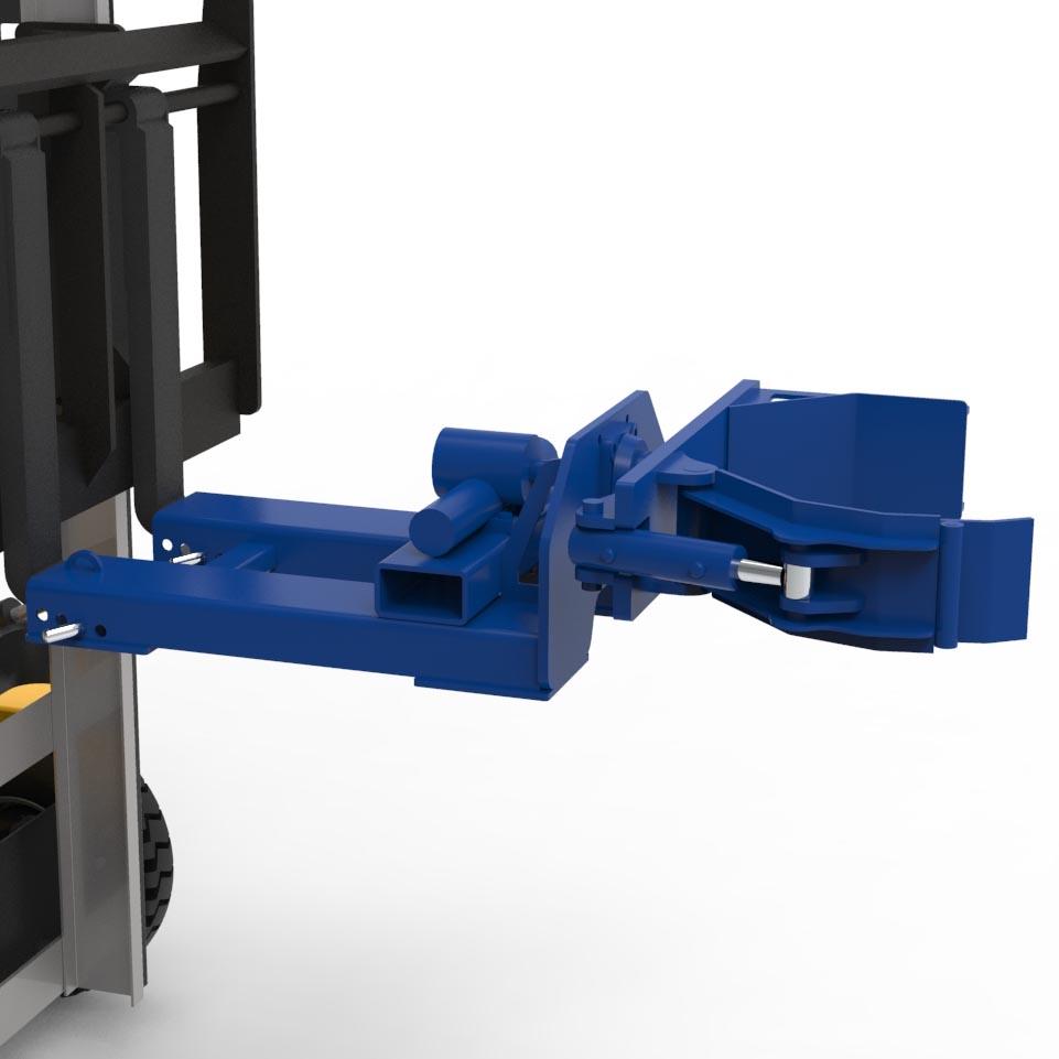 Vollhydraulischer Fassgreifer mit Schwenkfunktion, Stapleranbaugerät