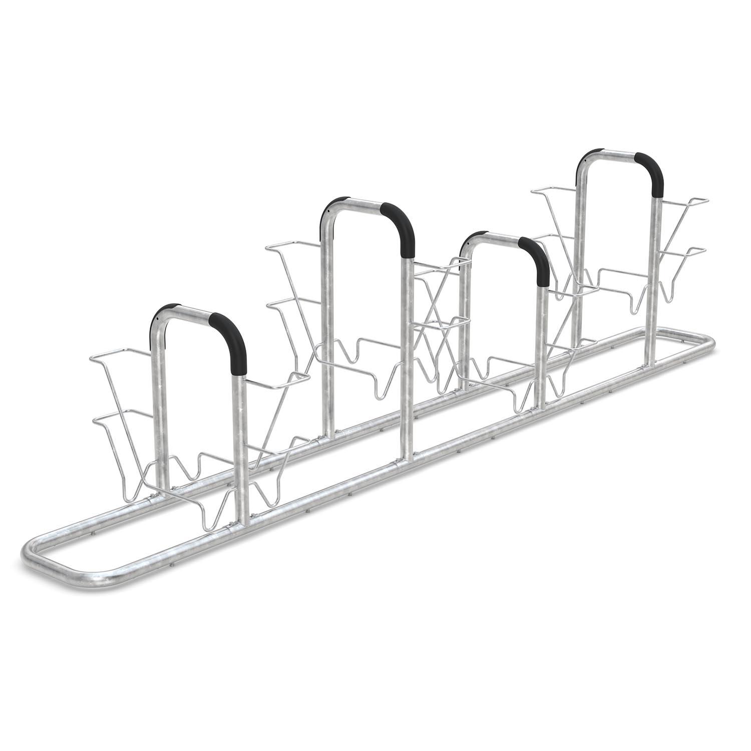 Fahrradanlehnbügel und Anlehnparker 6000, doppelseitig Fahrrad-Anlehnparker Produktbild Fahrradanlehnbügel und Anlehnparker 6000, doppelseitig