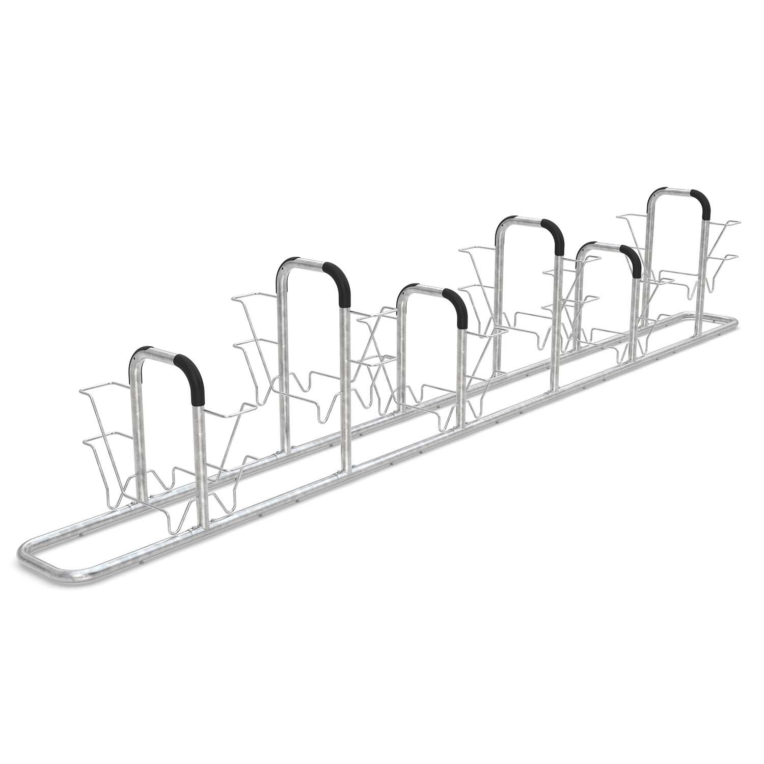 Fahrradanlehnbügel und Anlehnparker 6000, doppelseitig Fahrrad-Anlehnparker Produktbild Fahrradanlehnbügel und Anlehnparker 6000, doppelseitig