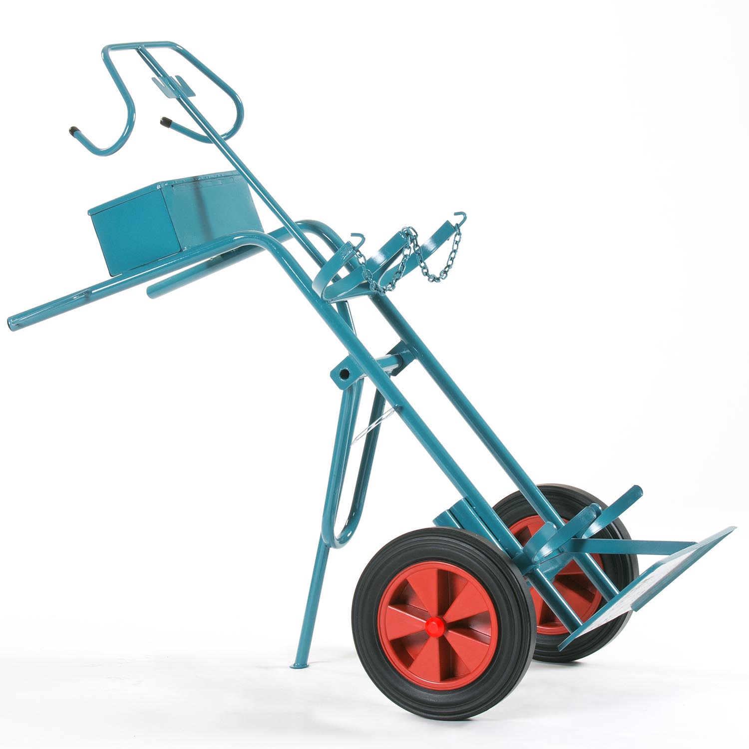 Gasflaschenwagen für 2 x 50 l Gasflaschen mit Stützfuß