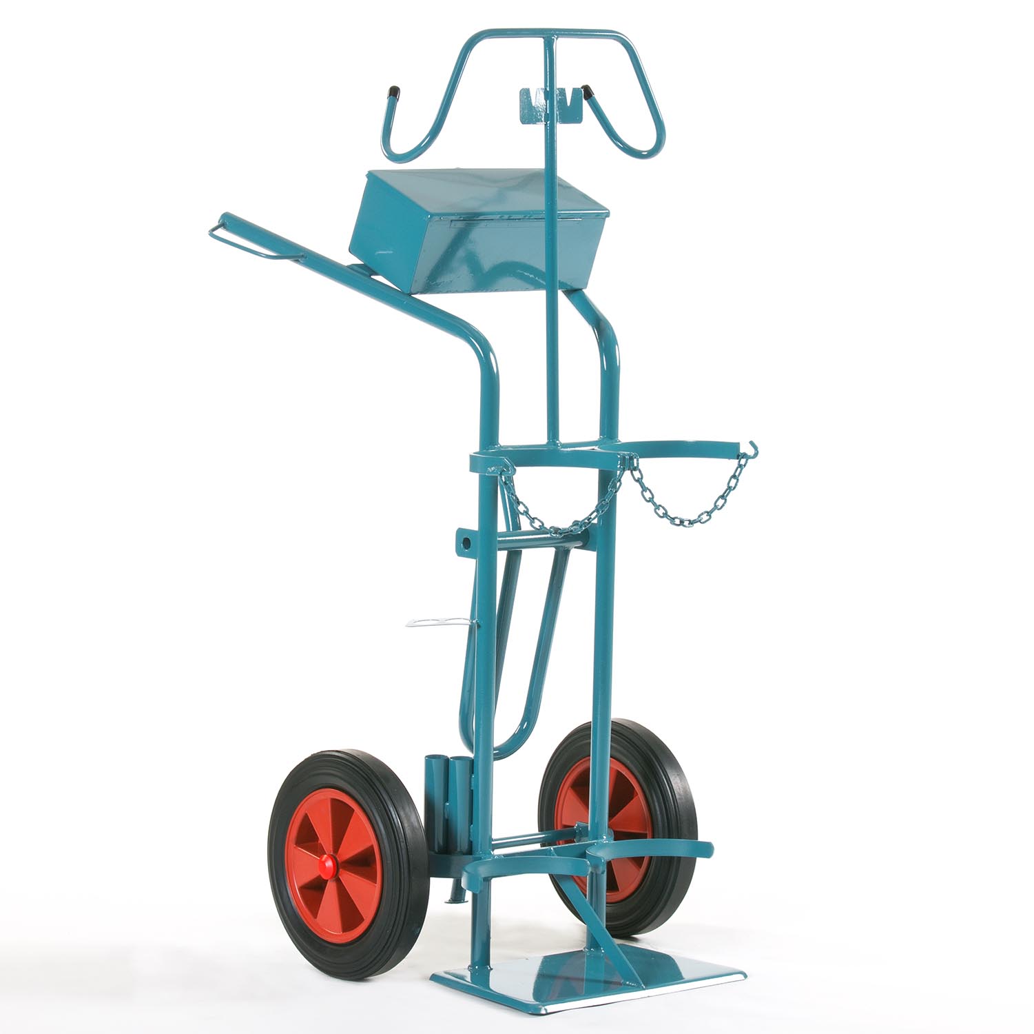 Gasflaschenwagen für 2 x 50 l Gasflaschen mit Stützfuß