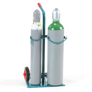 Flaschenwagen für 2 Gasflaschen mit Standplatte