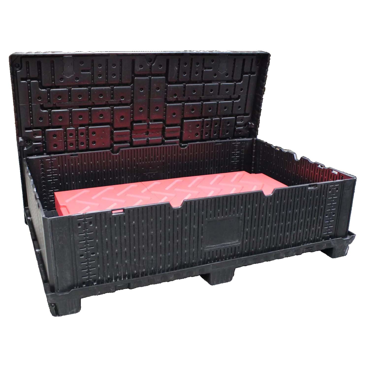 Transportbehälter Flex-Box 975 Basic aus Kunststoff für Lithium-Ionen-Batterien, VG II, faltbar