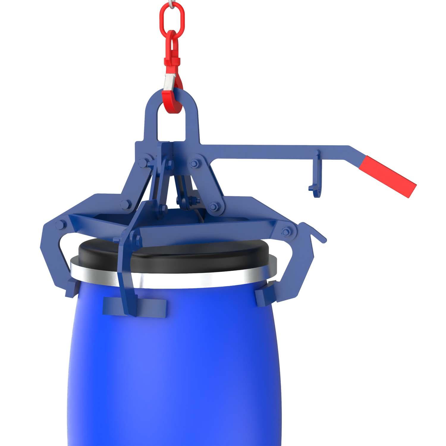 Fass-Spannklauengreifer für 60 l Deckelfässer, Traglast 150 kg