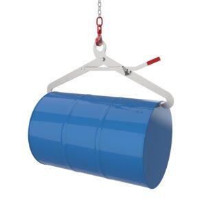 Fass-Zangengreifer aus Edelstahl für 200 l Stahlfässer, Ex-geschützt Fassgreifer Produktbild Fass-Zangengreifer aus Edelstahl für 200 l Stahlfässer, Ex-geschützt