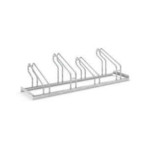 Premium Fahrradbox mit aufklappbarem Pultdach, 1 Stellplatz, ausziehbare Einlaufschiene, RAL 7016 Fahrradbox Produktbild Fahrradparker Fahrrad-Reihenparker Fahrradständer Bügelparker 1000, 4 Radstände