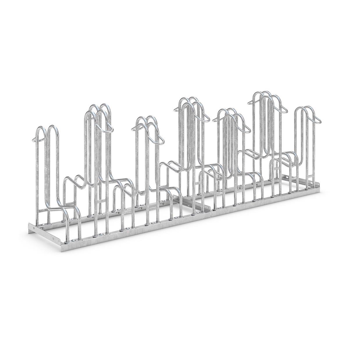 Fahrradparker Fahrrad-Reihenständer 4000, doppelseitig 12 Radstände