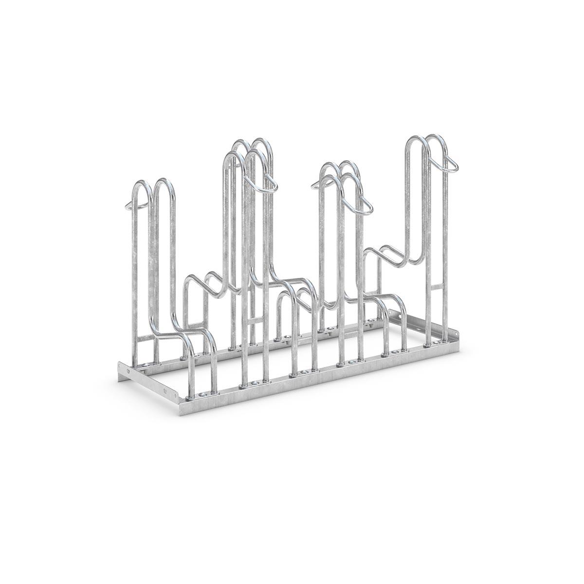 Fahrradparker Fahrrad-Reihenständer 4000, doppelseitig 6 Radstände
