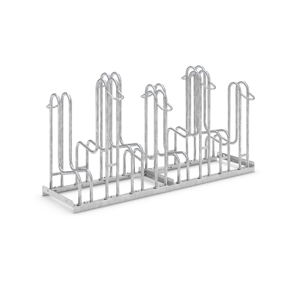 Fahrradparker Fahrrad-Reihenständer 4000, doppelseitig 8 Radstände