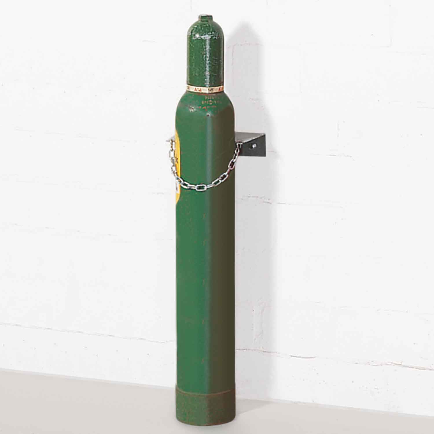 Gasflaschen-Wandhalterung aus Stahl für 1 Gasflasche Ø 140 mm