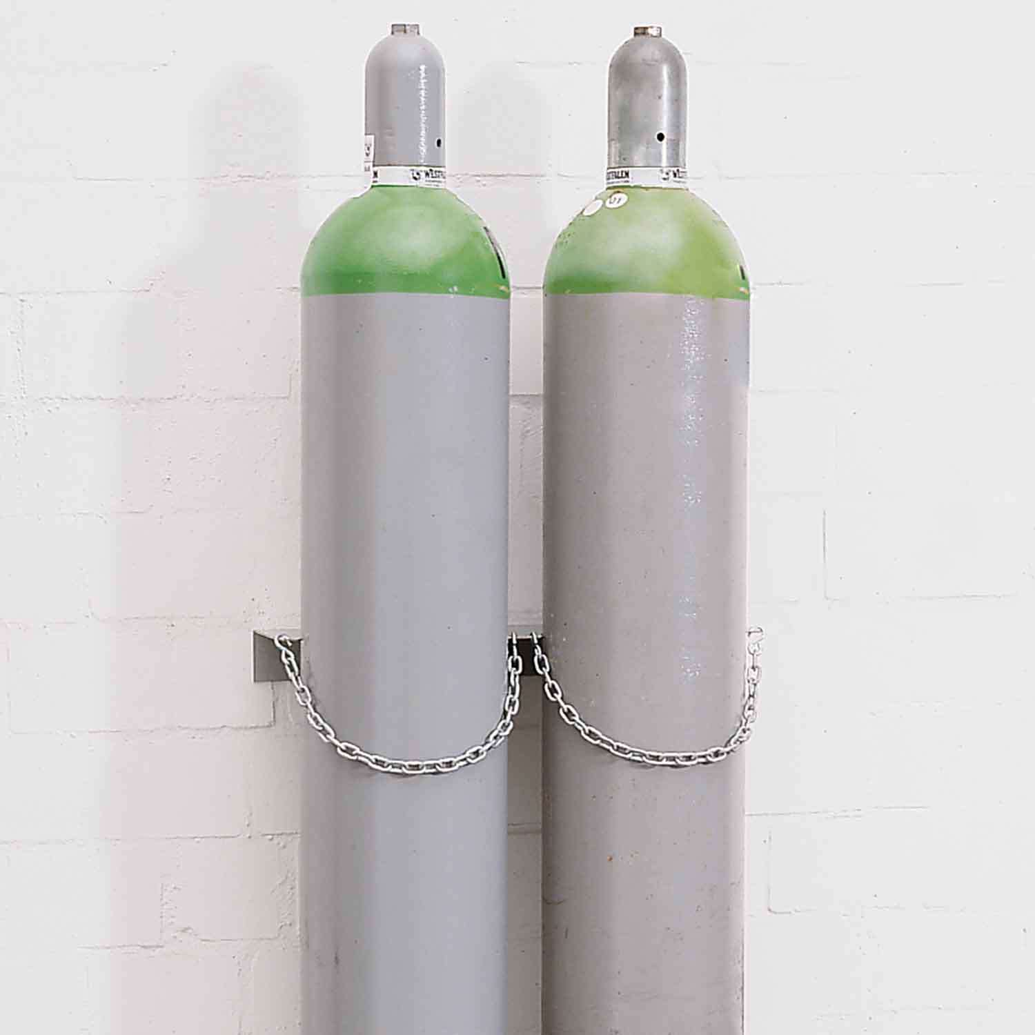Gasflaschen-Wandhalterung aus Stahl für 1 Gasflasche Ø 230 mm