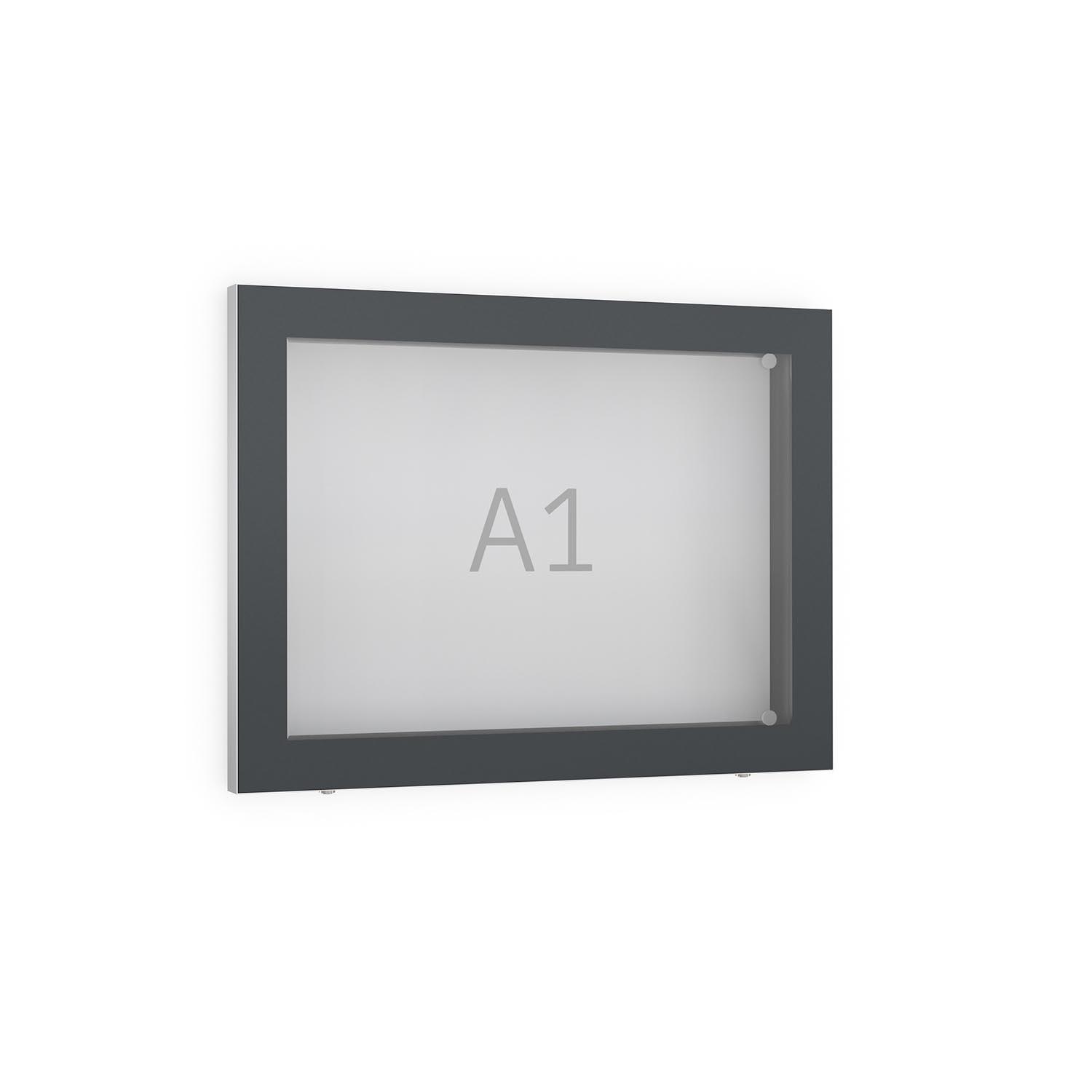 Schaukasten GLASSline aus Aluminium mit moderner Glasfront