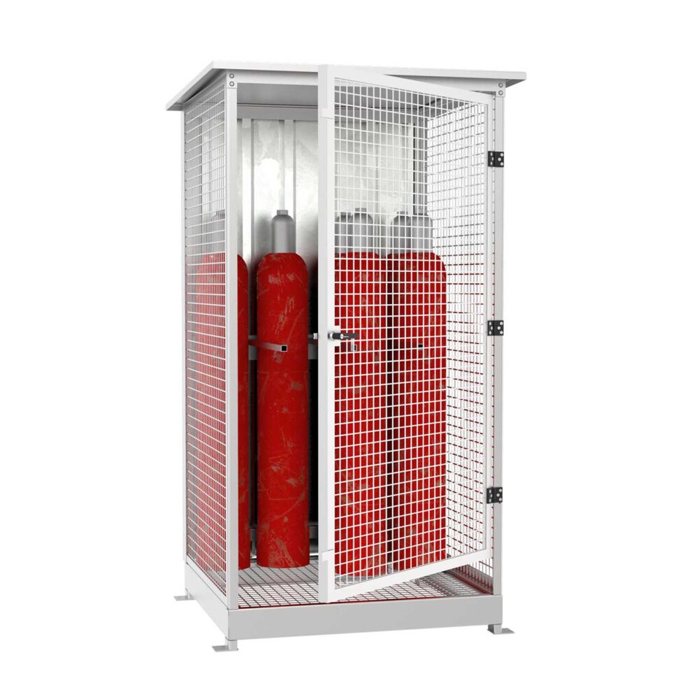 Gasflaschenschrank für 12 Gasflaschen Ø 220 mm