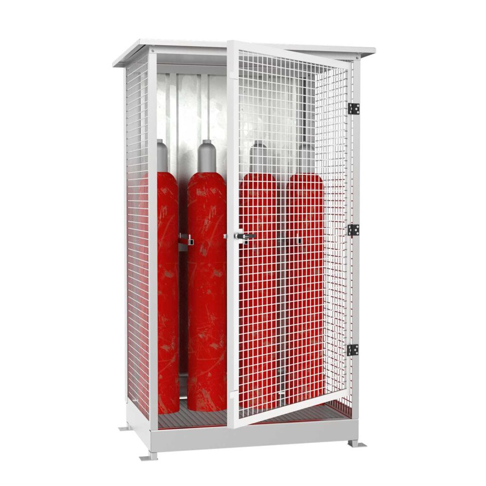 Gasflaschenschrank für 8 Gasflaschen Ø 220 mm