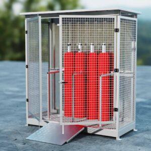 Gasflaschenschrank für 24 Gasflaschen Ø 220 mm Gasflaschenschrank für 24 Gasflaschen Ø 220 mm