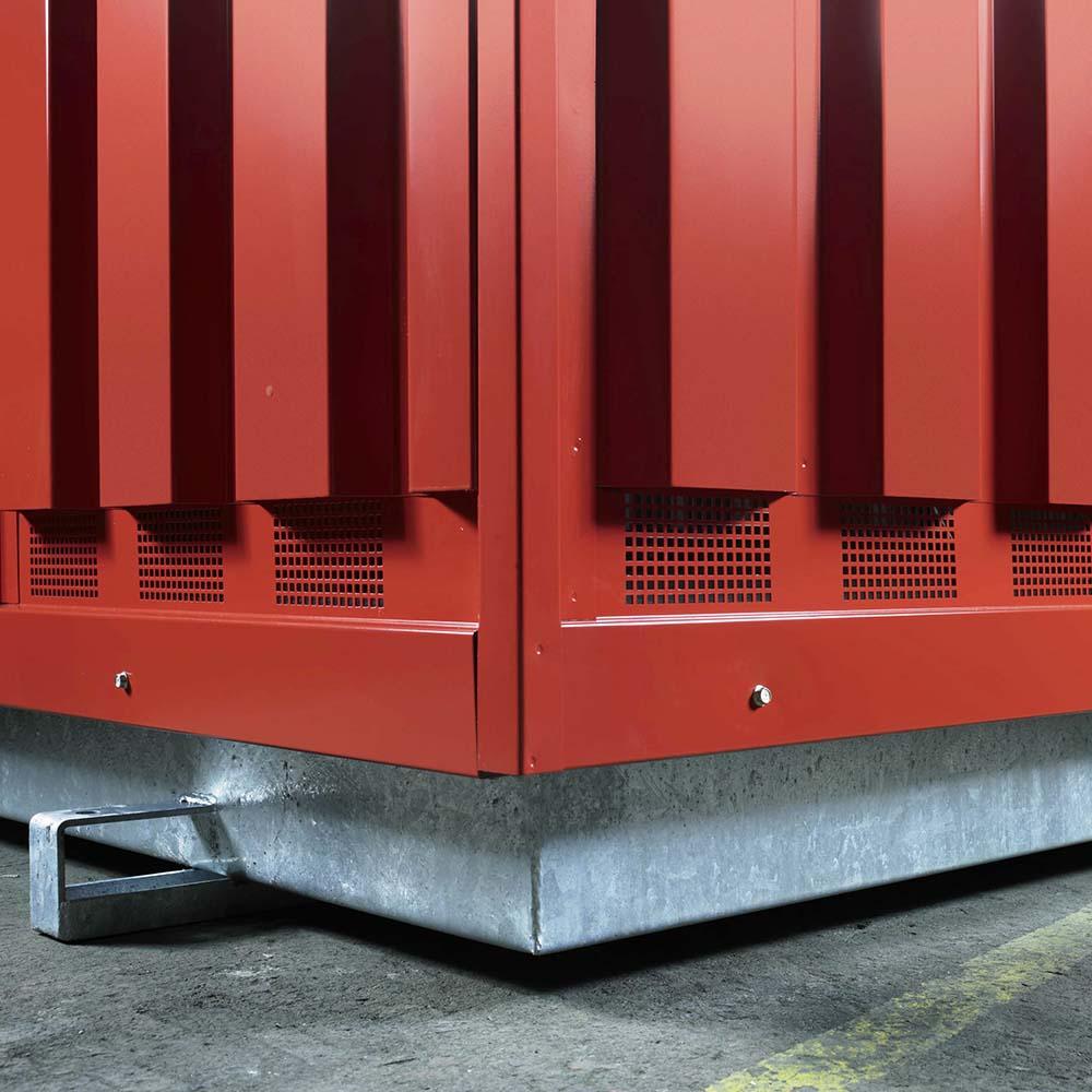 Gefahrstoffcontainer SMCE11, Auffangvolumen 300 l, natürlich belüftet