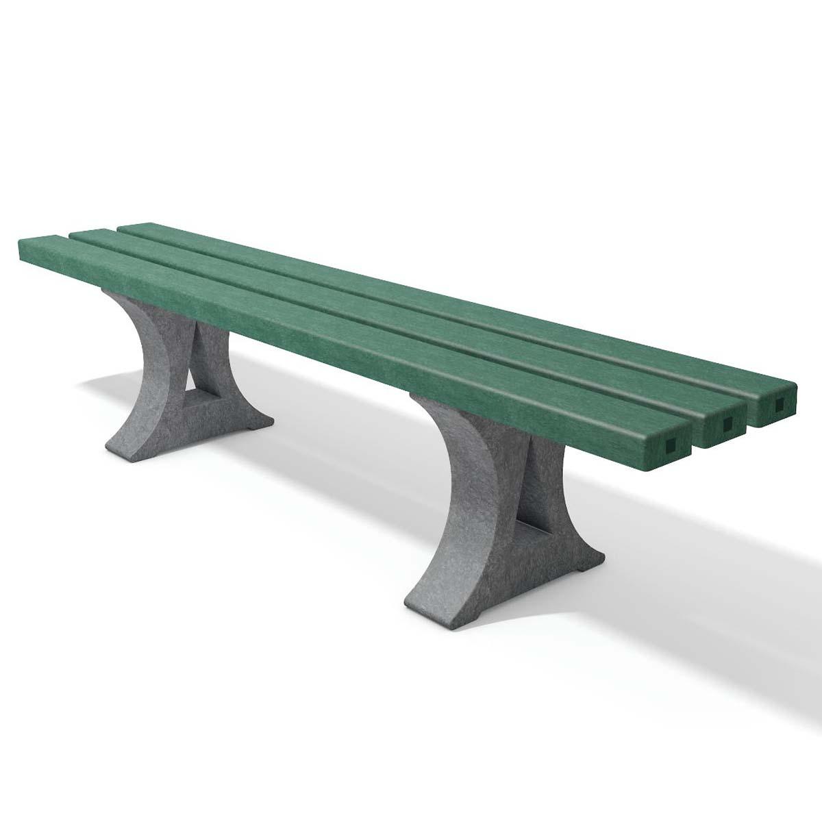 Hockerbank CANETTI aus Recycling-Kunststoff, Breite 2000 mm, 4-Sitzer Parkbänke aus Kunststoff Produktbild Hockerbank CANETTI aus Recycling-Kunststoff, Breite 2000 mm, 4-Sitzer