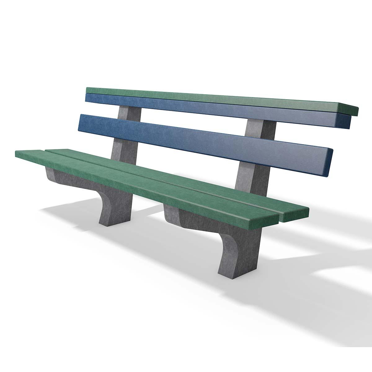 Jugendbank TREMEZZO aus Recycling-Kunststoff, Breite 2000 mm, 4-Sitzer Kinderbank Produktbild Jugendbank TREMEZZO aus Recycling-Kunststoff, Breite 2000 mm, 4-Sitzer