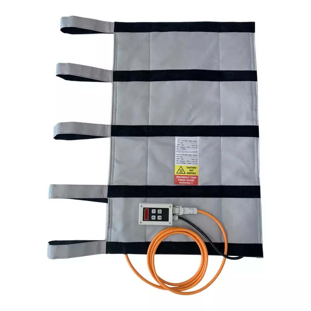Kabelheizmantel für 120V Hochspannungskabel Ø60-160mm, mit PT100-Sensor, 3m Kabel mit Harting-Stecker für Regler, L 1000mm