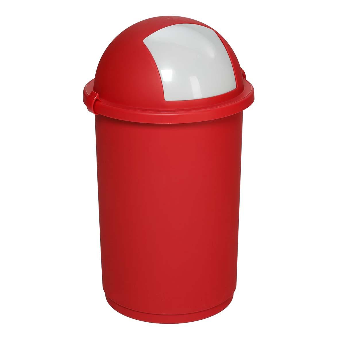 Abfallbehälter aus Kunststoff, Volumen 50 l, flüssigkeitsdicht, mit Einwurfklappe