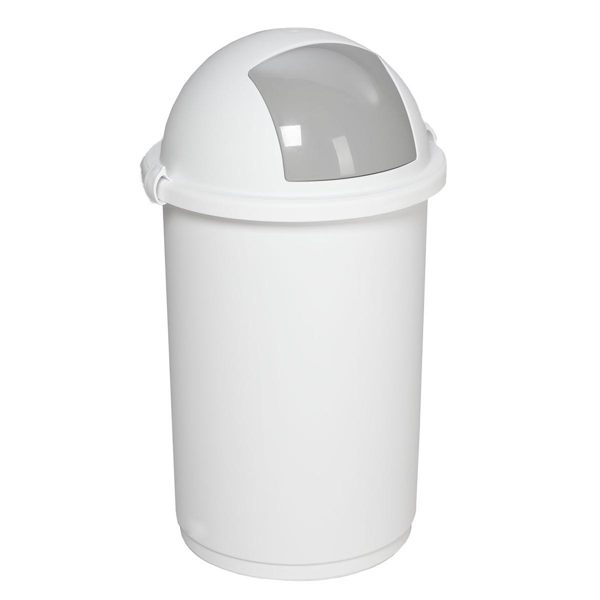 Abfallbehälter aus Kunststoff, Volumen 50 l, flüssigkeitsdicht, mit Einwurfklappe Wertstoffsammler Produktbild Abfallbehälter aus Kunststoff, Volumen 50 l, flüssigkeitsdicht, mit Einwurfklappe
