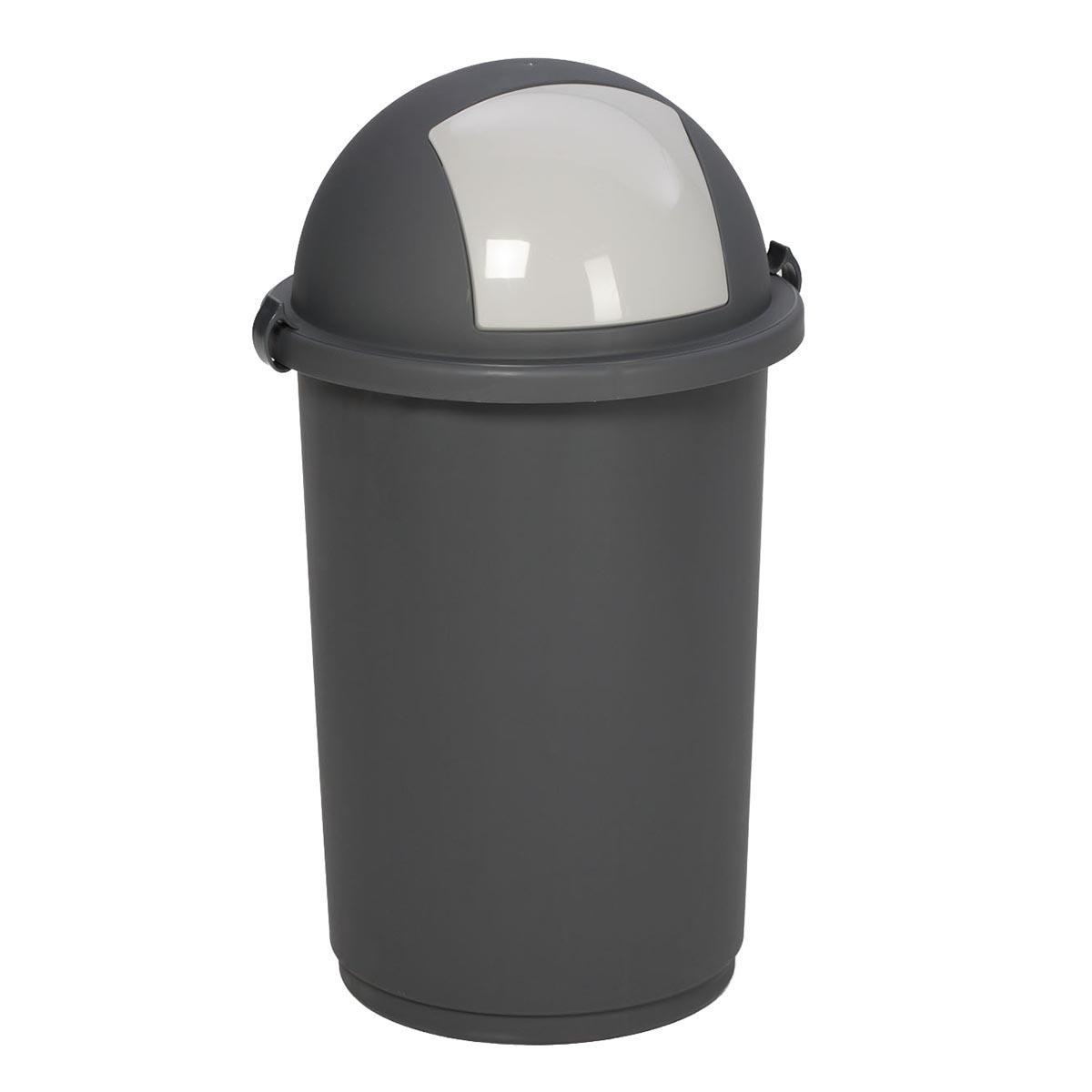 Abfallbehälter aus Kunststoff, Volumen 50 l, flüssigkeitsdicht, mit Einwurfklappe