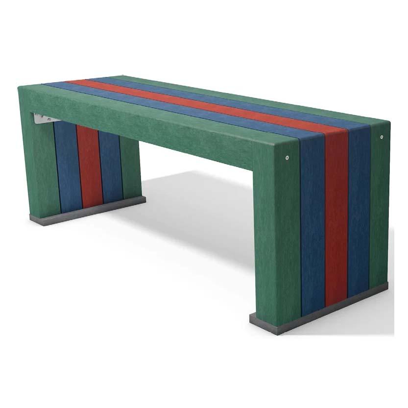 Kindertisch CALERO aus Recycling-Kunststoff, Breite 1500 mm Kinderbank Produktbild Kindertisch CALERO aus Recycling-Kunststoff, Breite 1500 mm