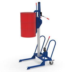 Fassheber für 200 l Fass mit Überfahrwerk 180 mm, Hub 550 mm, Verriegelungsautomatik, Traglast 300 kg Fassheber Produktbild Fassheber für 200 l Fass mit Einfahrwerk, Hub 1200 mm, Traglast 300 kg