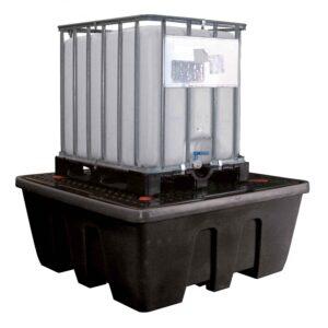 Auffangwanne aus Kunststoff (PE) für 1 IBC, Auffangvolumen 1100 l Auffangwanne aus Kunststoff (PE) für 1 IBC, Auffangvolumen 1100 l