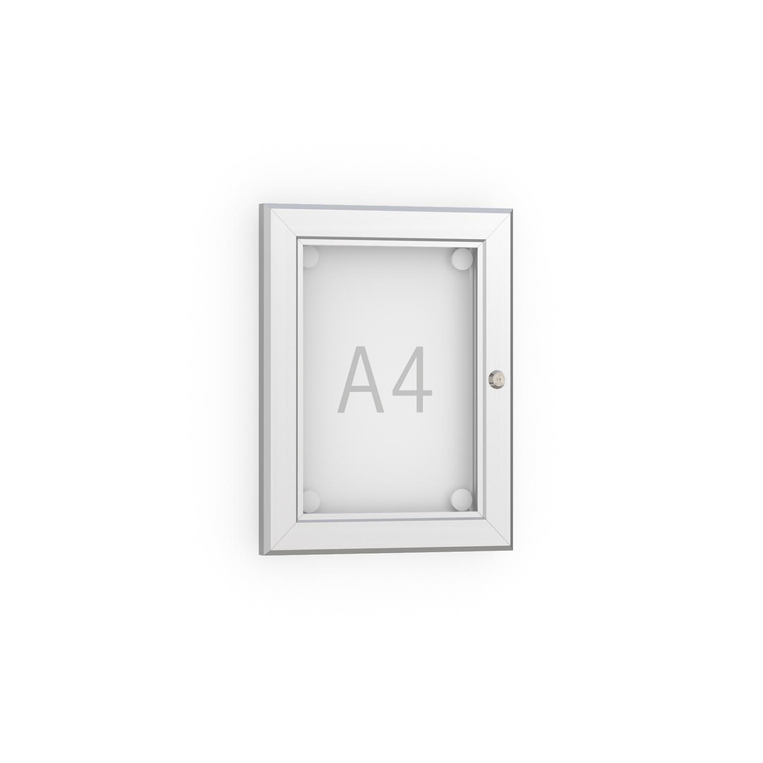 Plakatrahmen aus Aluminium mit Drehflügeltür