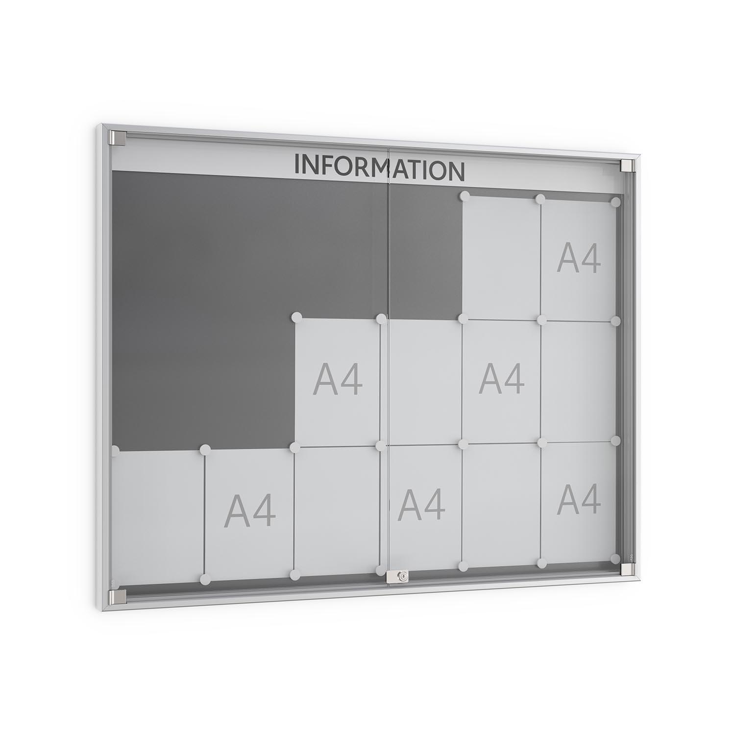 Drehtür-Schaukasten PREMIUM aus Aluminium