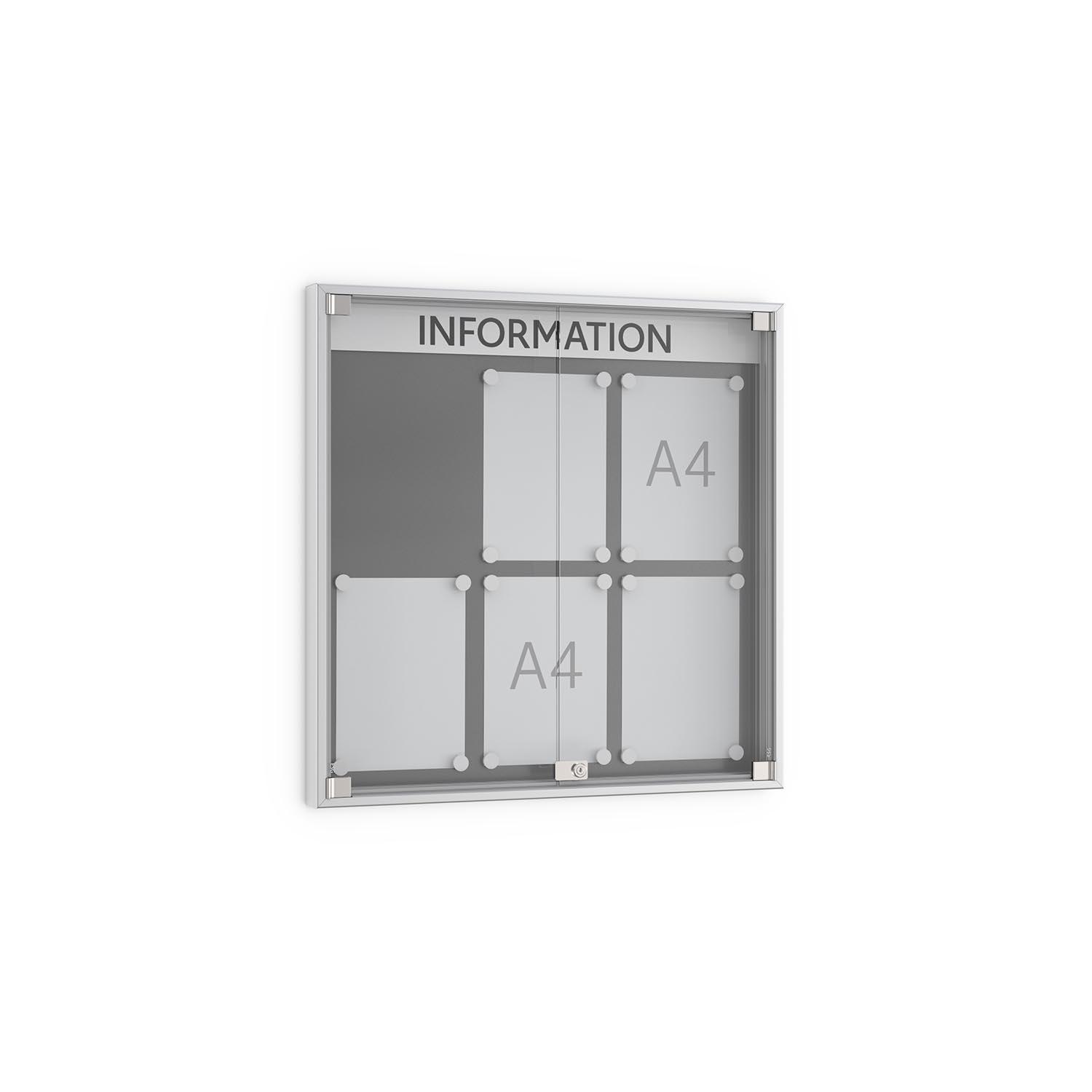 Drehtür-Schaukasten PREMIUM aus Aluminium