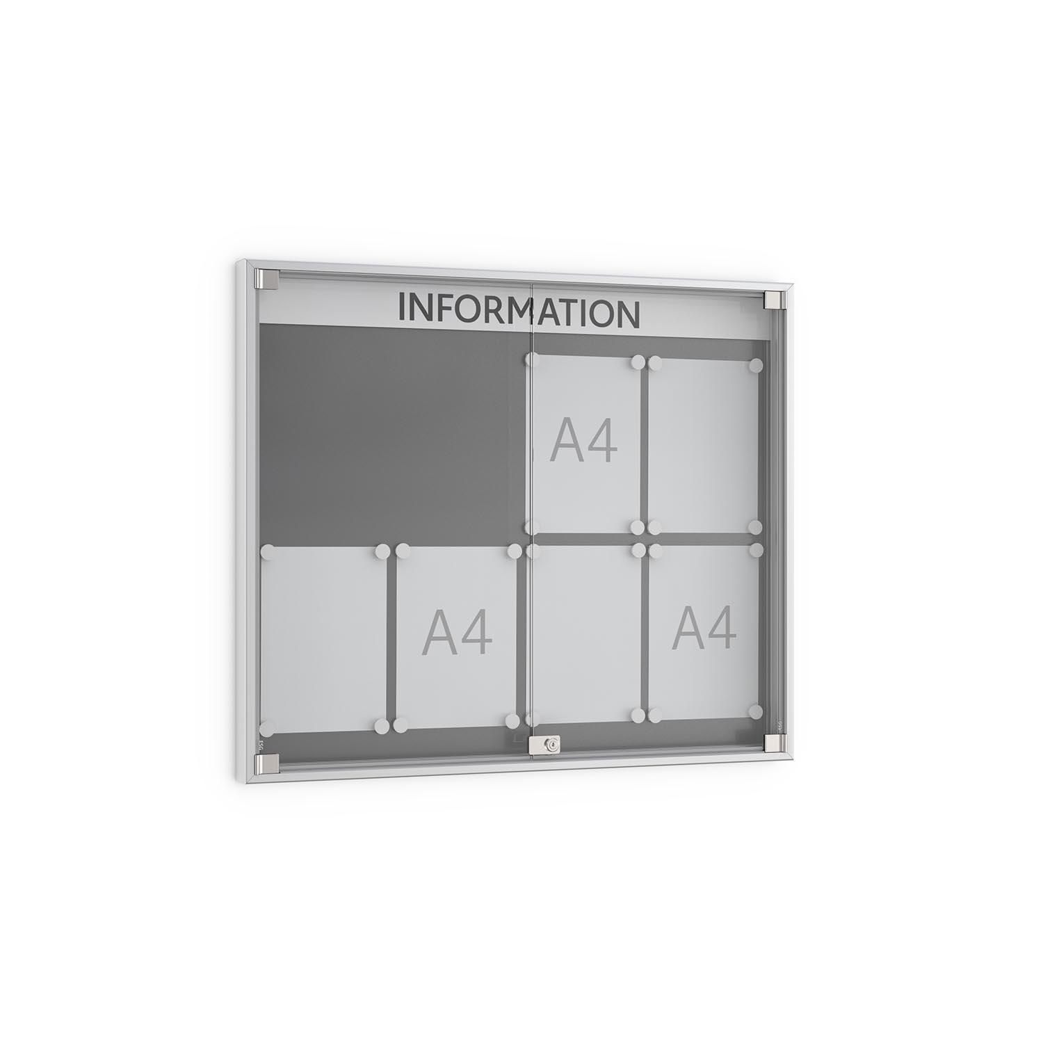 Drehtür-Schaukasten PREMIUM aus Aluminium