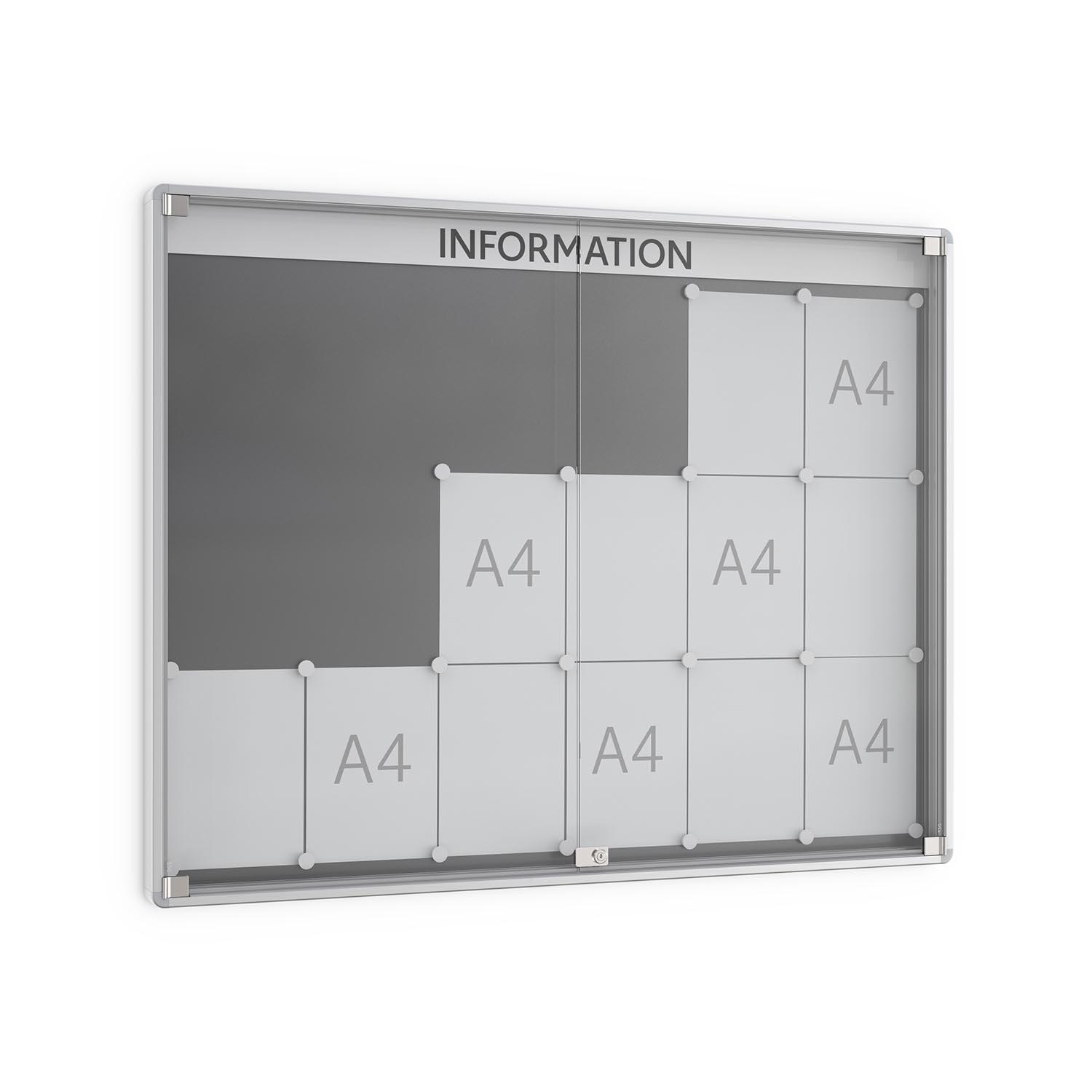 Drehtür-Schaukasten PREMIUM ROUND aus Aluminiumprofilen