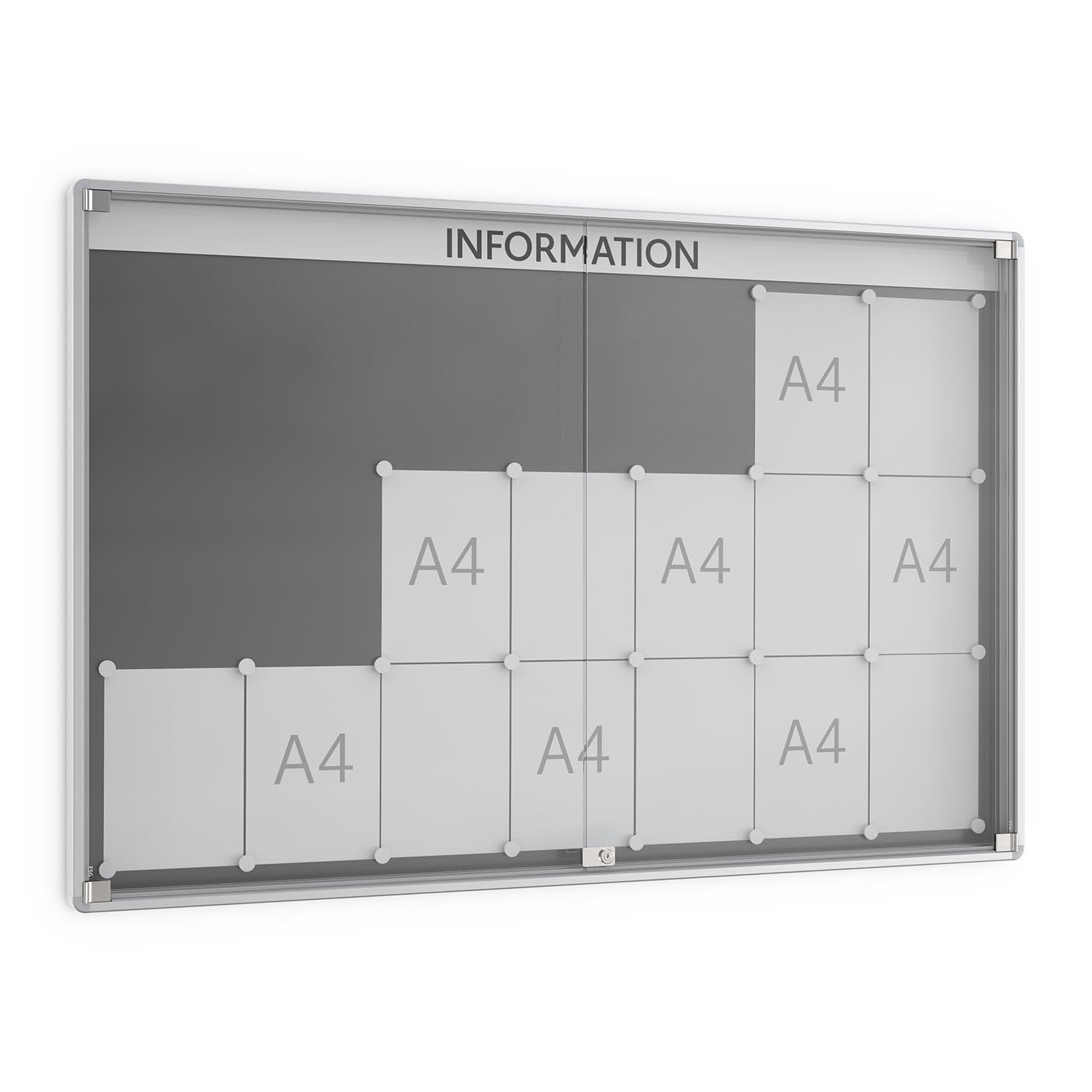 Drehtür-Schaukasten PREMIUM ROUND aus Aluminiumprofilen