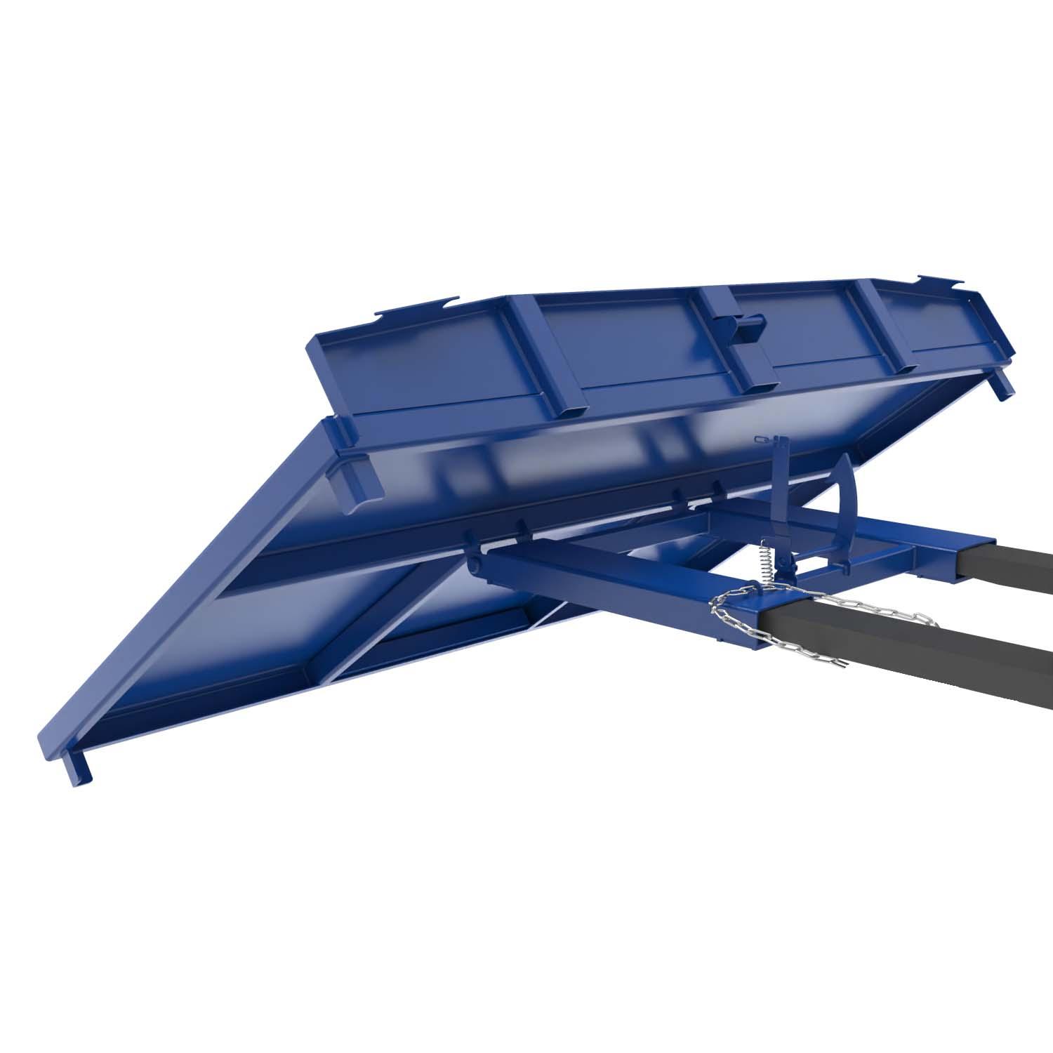 Restgitter-Palette RGP-1 aus Stahl, lackiert, für den Stapleranbau, 2510x1600x380mm