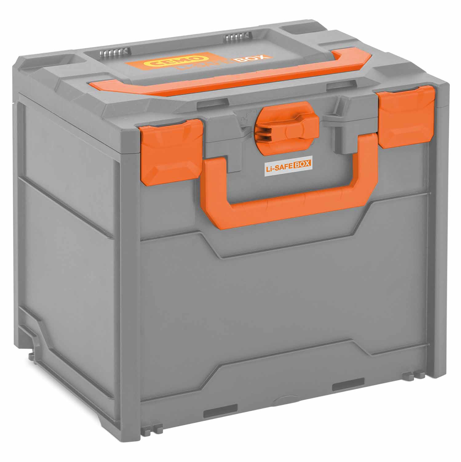 Lithium-Akku-Brandschutzbox SBS/3, 3 Spezialkissen, 400 x 300 x 340 mm