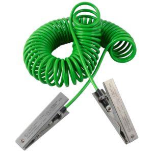 Spiralerdungskabel 3 Meter mit Edelstahl-Erdungszange 120 mm und Öse für 200 l Fässer, ATEX Erdungskabel Produktbild Spiralerdungskabel 5 Meter mit 2 Edelstahl-Erdungszangen 120 mm und Öse für 200 l Fässer, ATEX