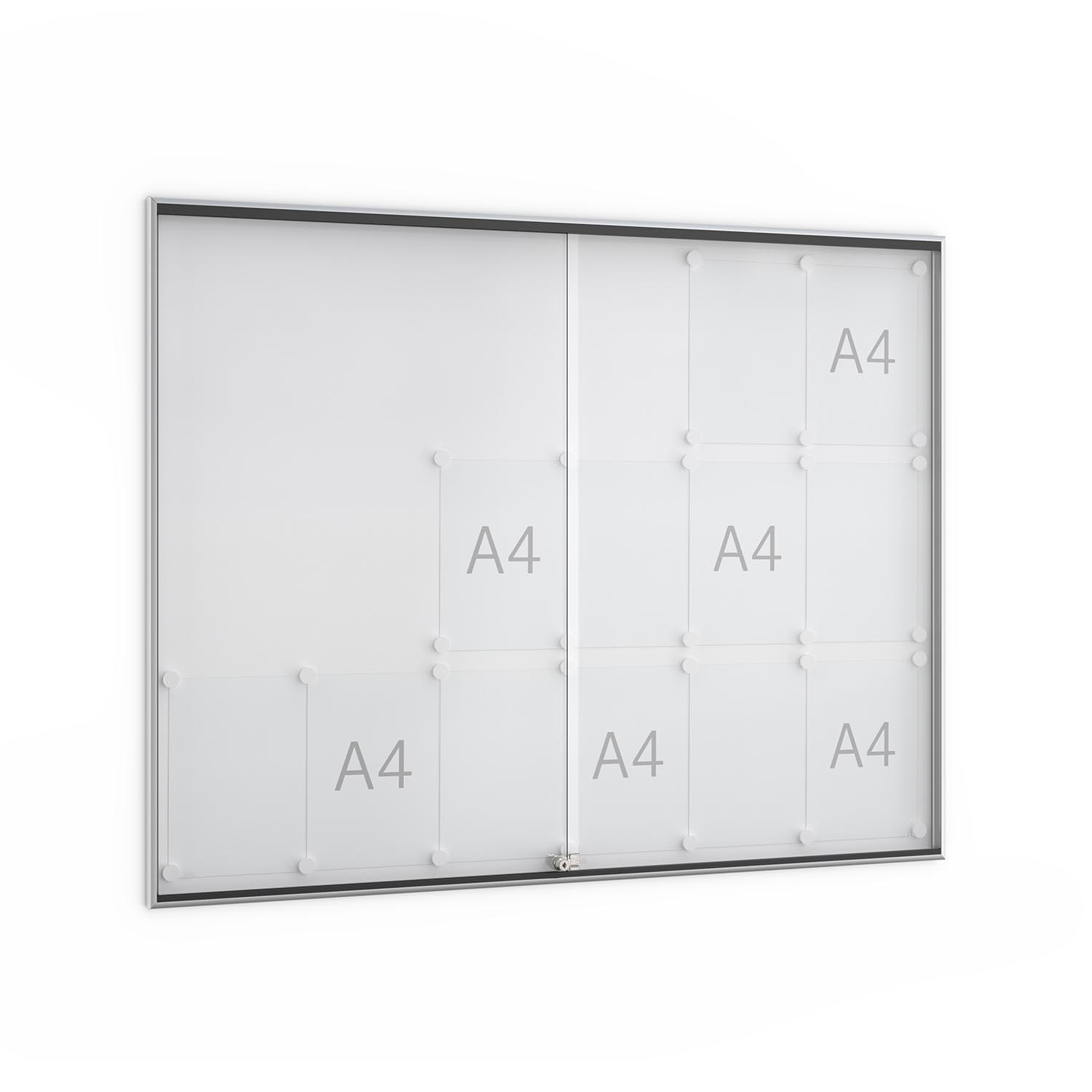 Schaukasten SOFTline aus Aluminium mit Schiebetür